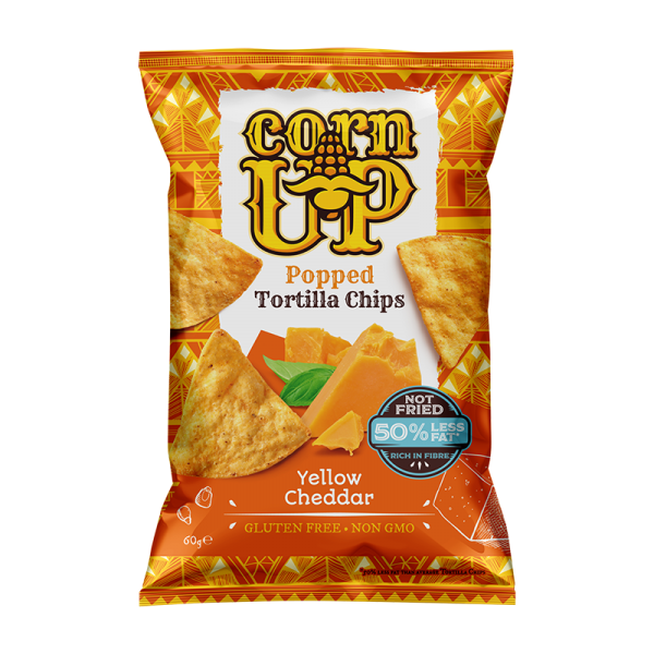 CornUP_ Popped Tortilla Chips Yellow Cheddar 60g-600x600