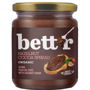 Bett'r Organic Hazelnut Cocoa Spread 250g